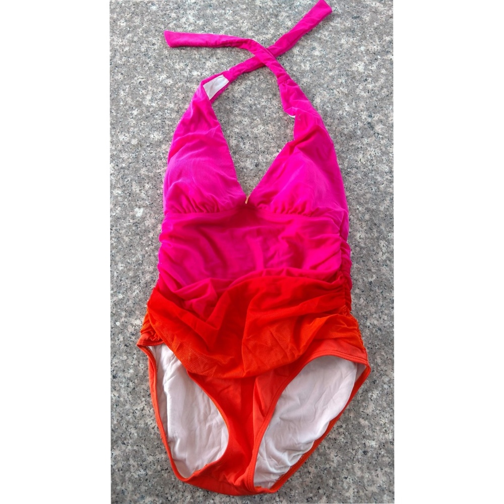 Ralph Lauren Ombre Swimsuit Pink/Orange